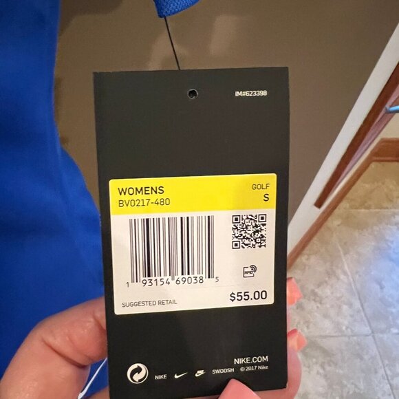 NWT Women's Nike Vintage Cubs Logo, Royal Blue Dri-fit Polo, Size Small - Picture 5 of 10